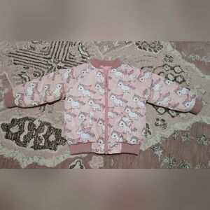Huxbaby Unicorn Reversible Bomber Size 4T